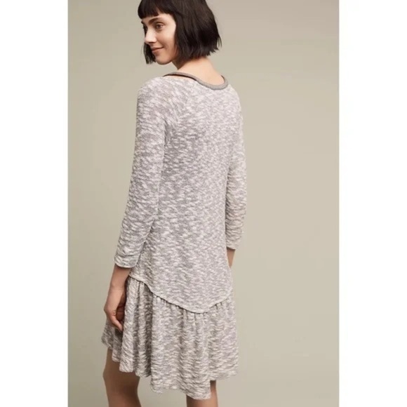Anthropologie Saturday/Sunday Textured Anka Drop Waist Dress Size S - Picture 3 of 12